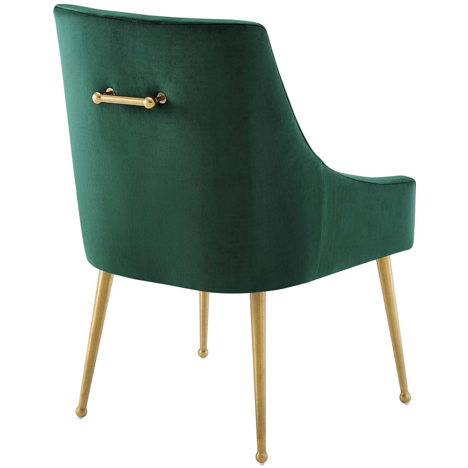 Modway Discern Upholstered Performance Velvet Dining Chair in Green