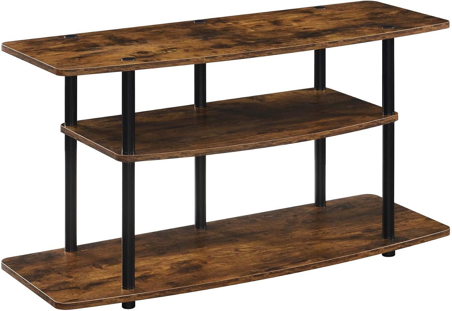 Convenience Concepts Designs2Go No Tools 3 Tier Wide TV Stand for TVs up to 46", Barnwood/Black