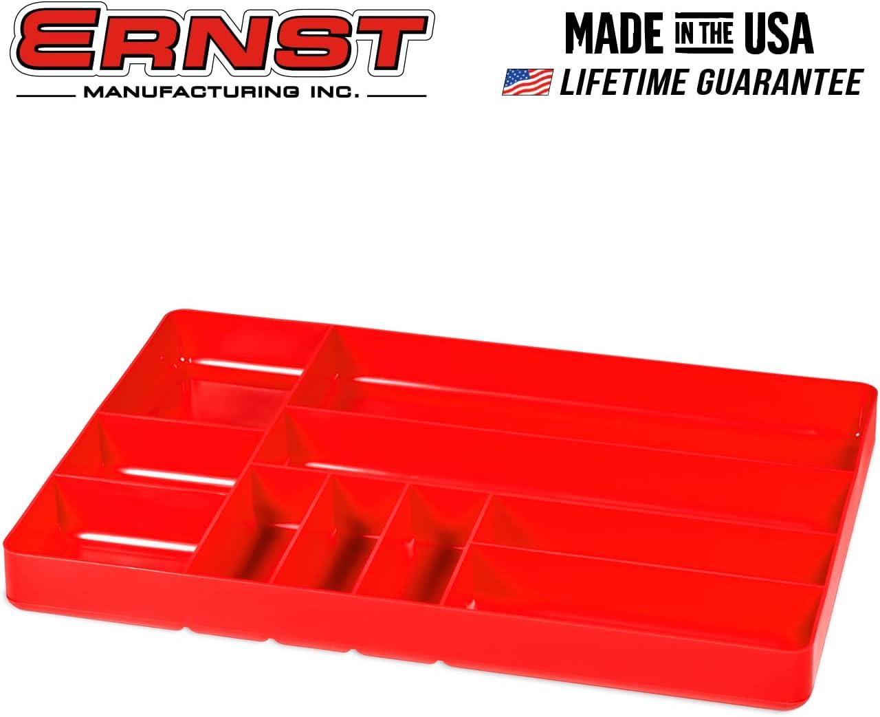 Ernst Mfg. 10 Compartment Organizer Tray Red