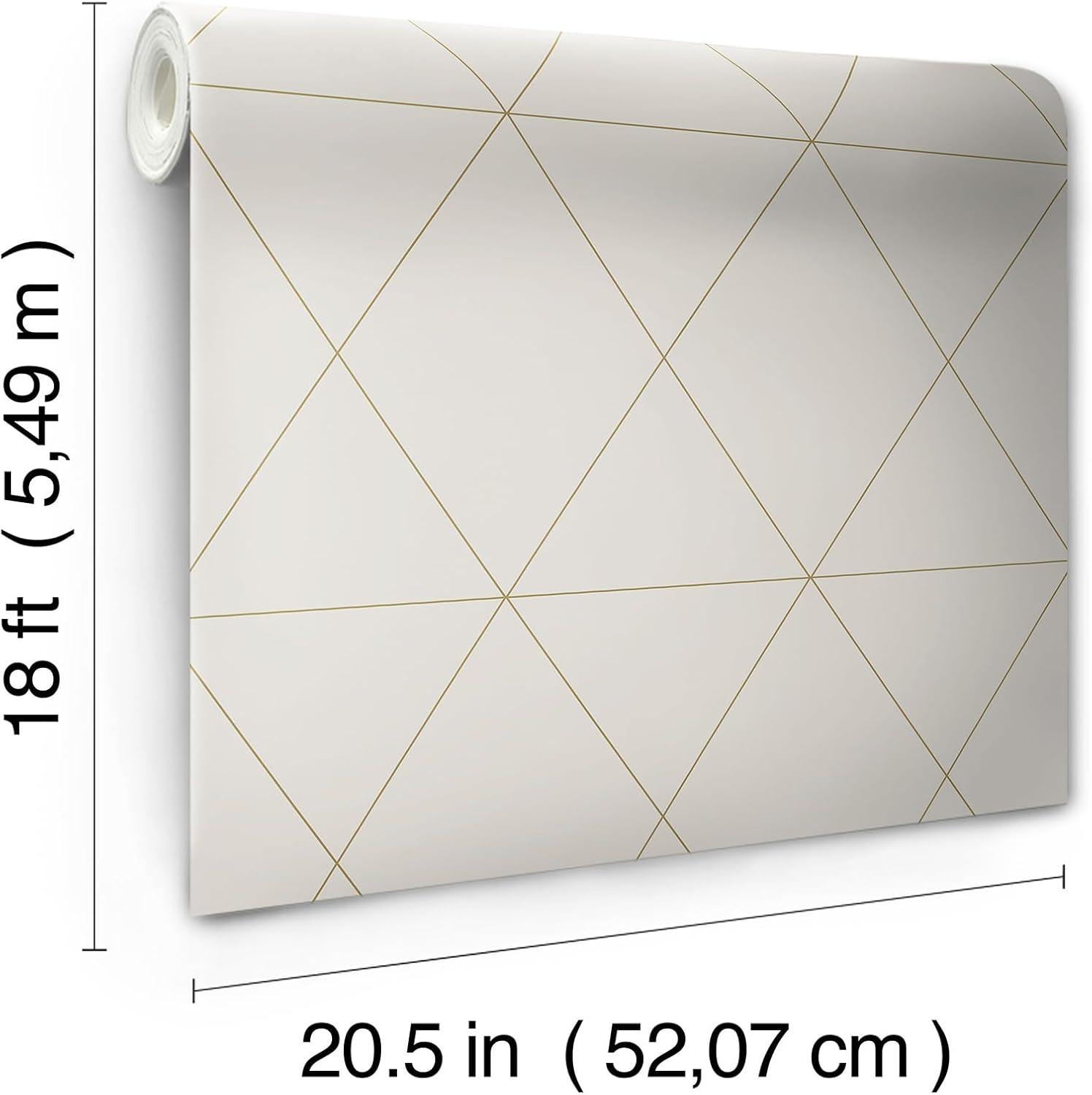 Double Take Gold Self Adhesive Wallpaper