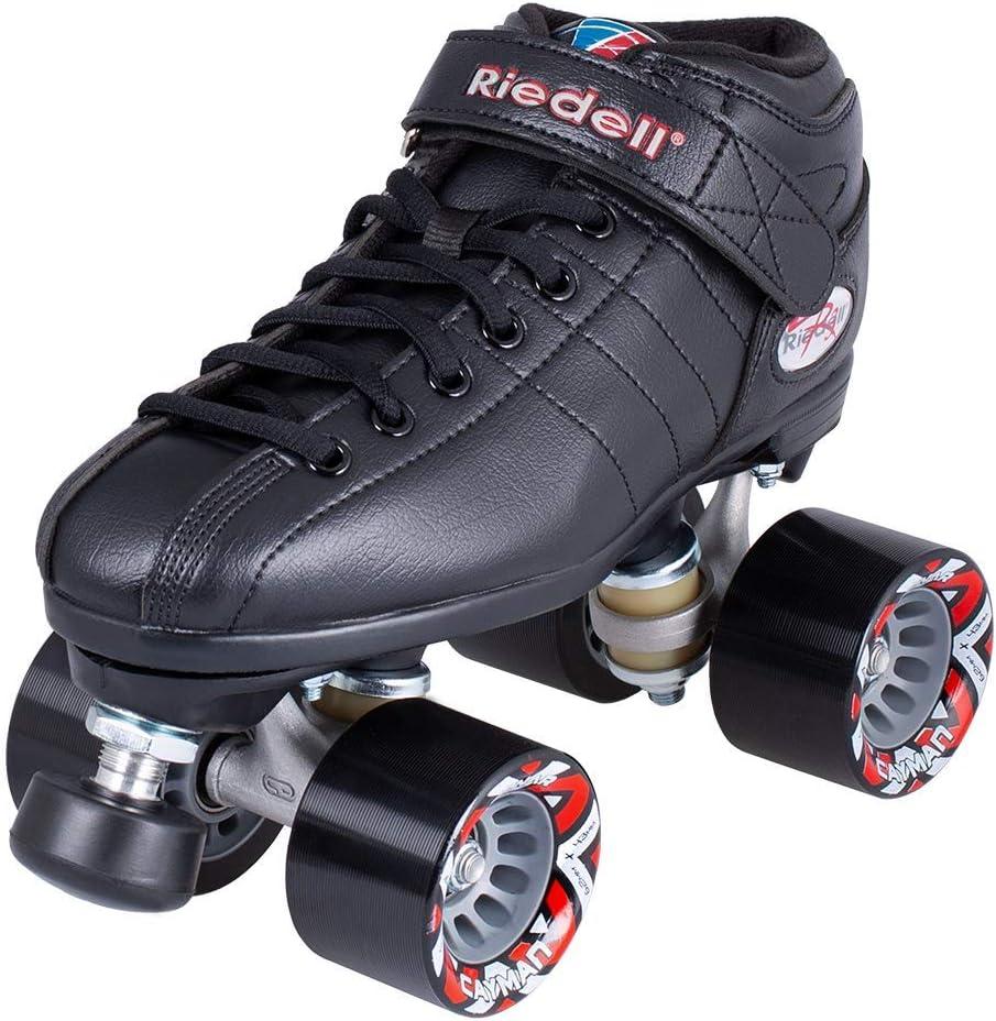 Riedell R3 Black Quad Speed Skates