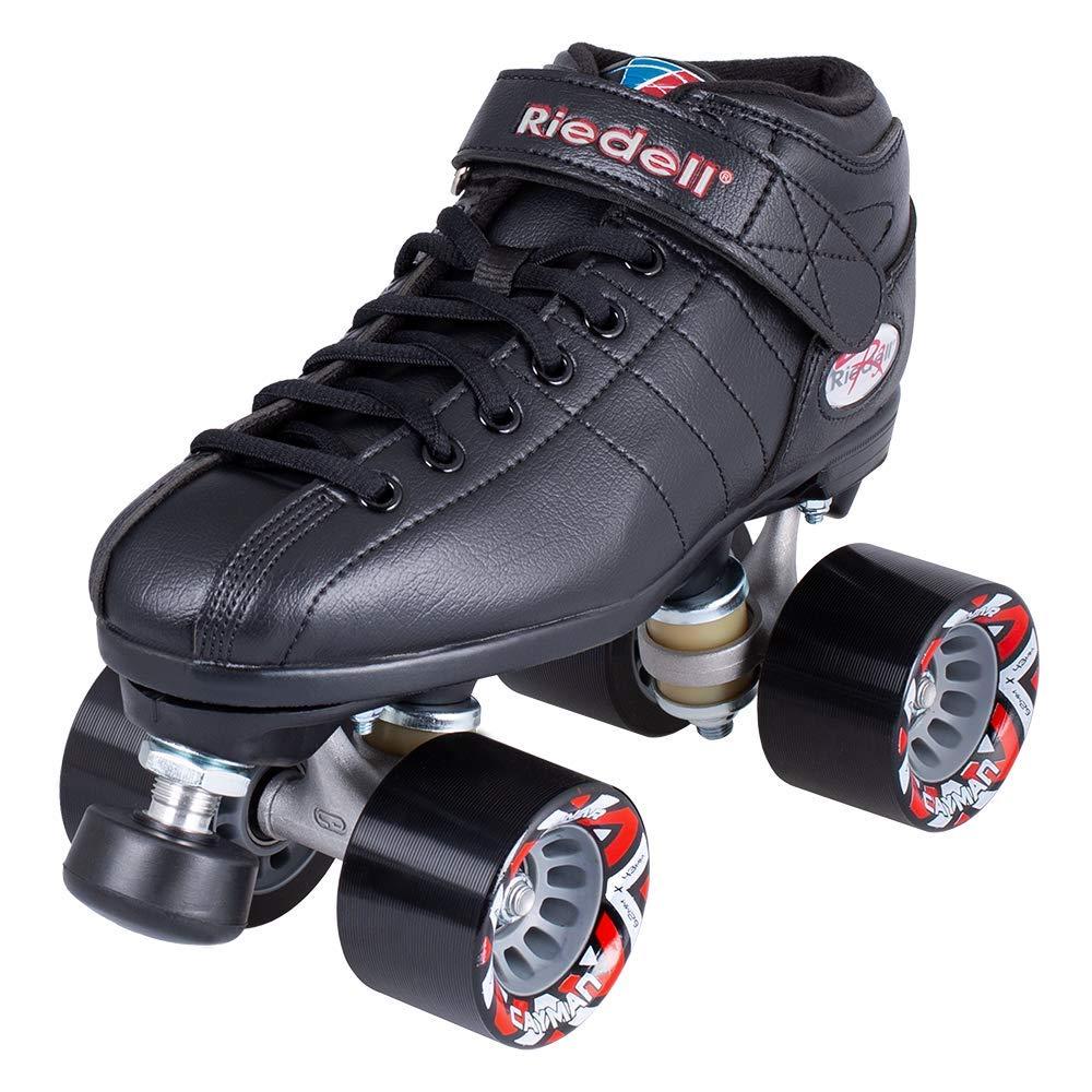 Riedell R3 Black Quad Speed Skates