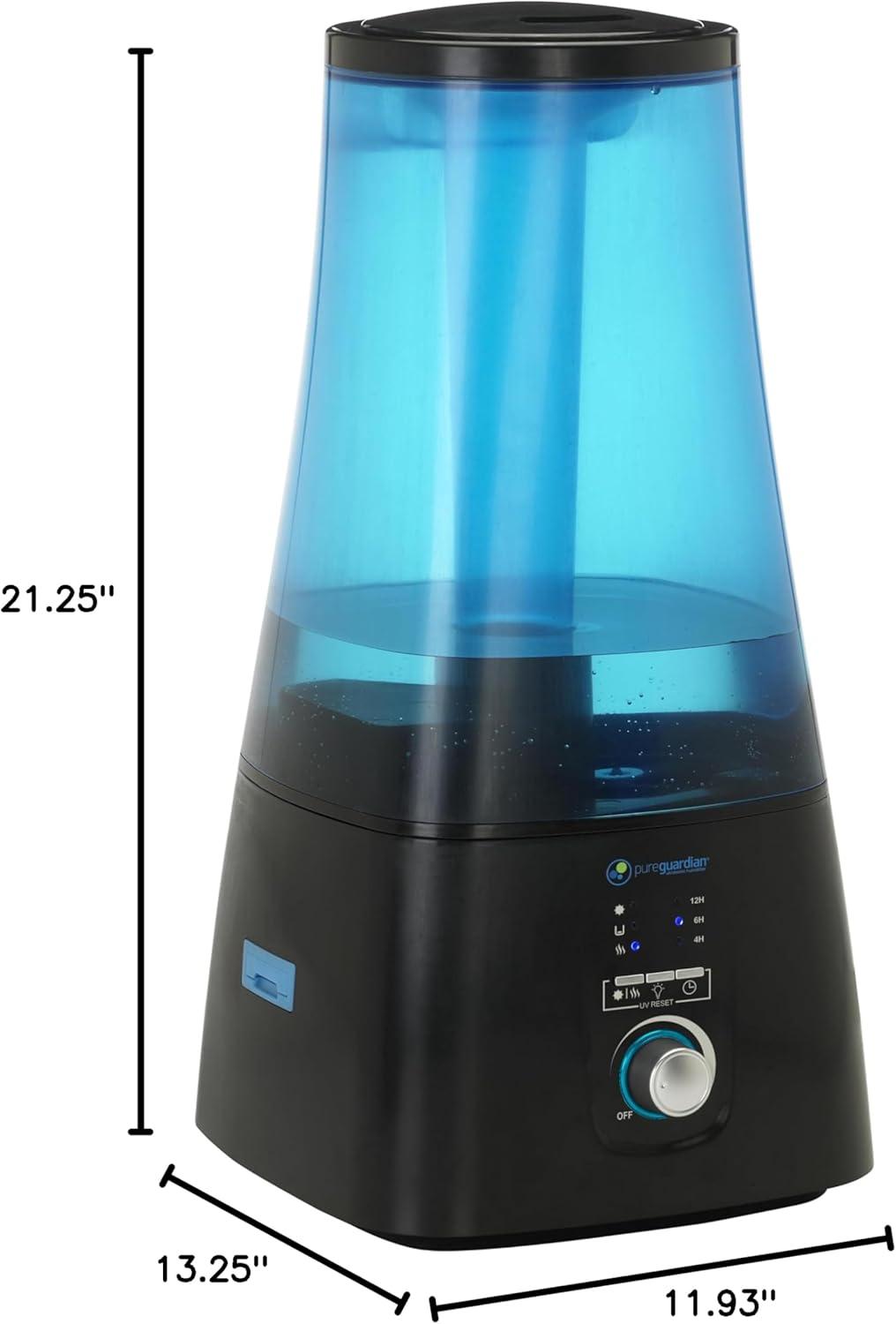 Guardian Technologies Guardian Technologies 2 Gallons Dual Mist Ultrasonic Tabletop Humidifier for 380 Cubic Feet