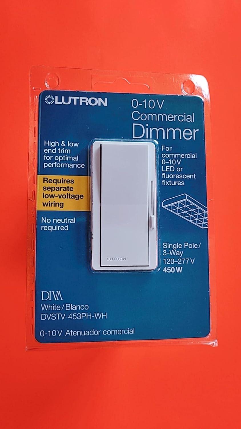 Diva White 450W Rocker Dimmer Switch for LED and Fluorescent