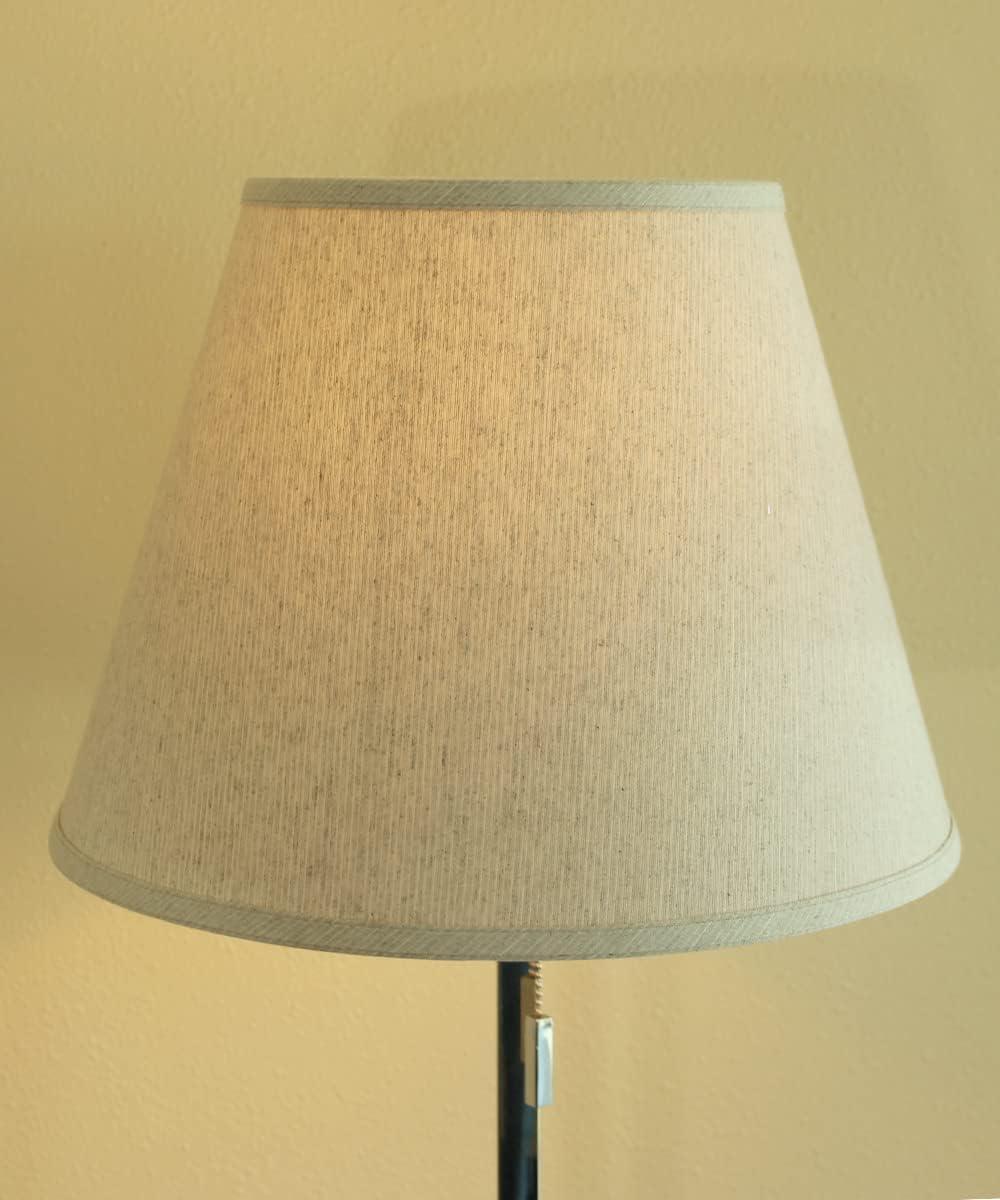 9x16x12" SLIP UNO FITTER Textured Oatmeal Empire Hardback Lamp Shade