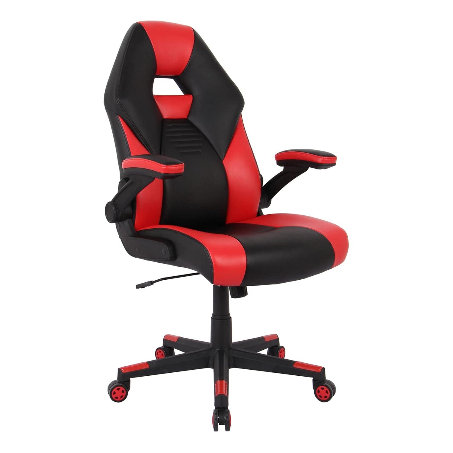 RGX Black and Red Faux Leather High-Back Gaming Chair