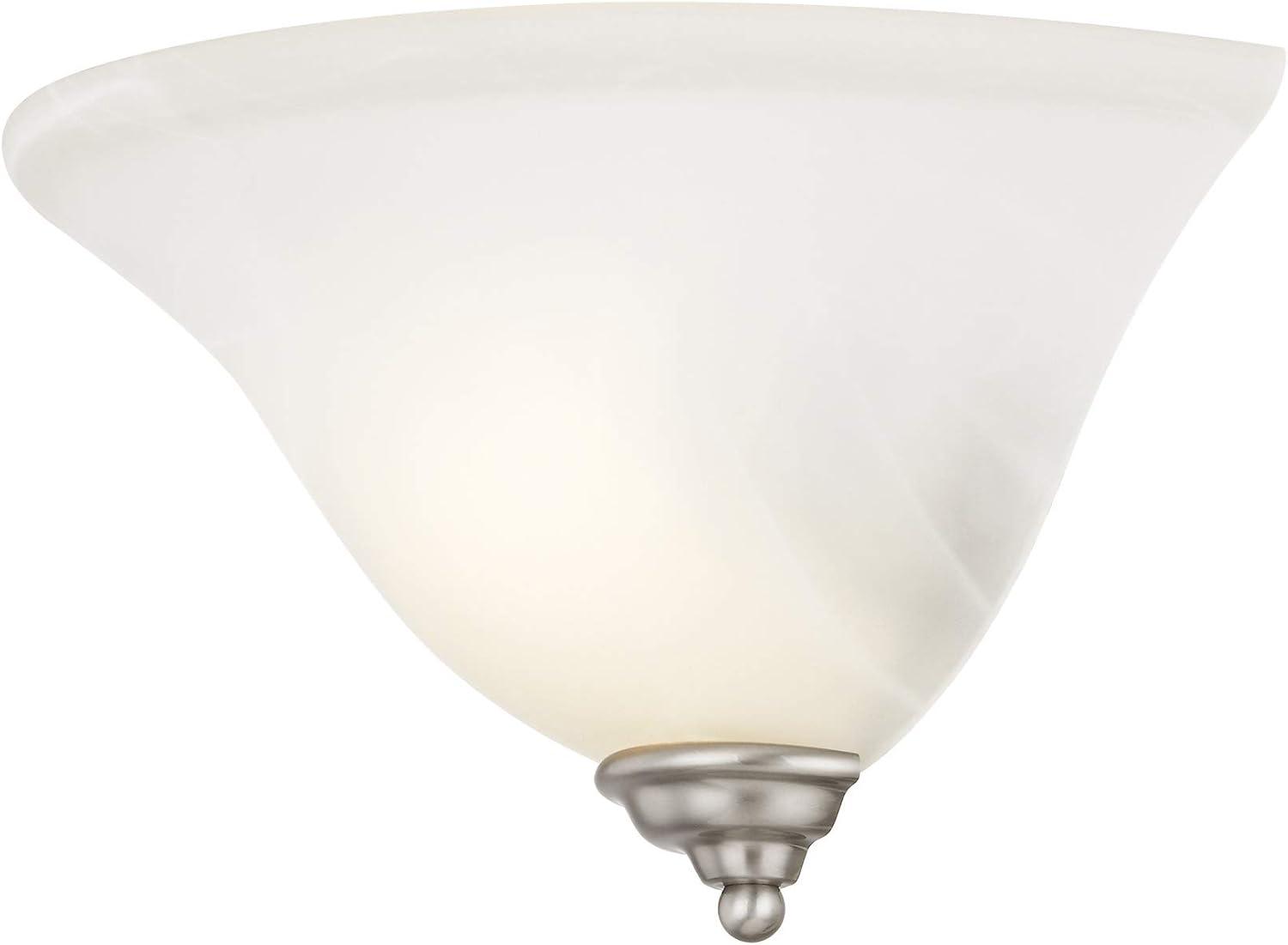 Classic Coronado Dimmable Bronze Sconce with White Alabaster Glass