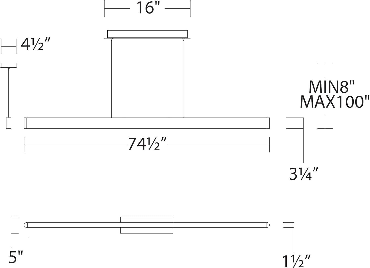 Volo 1-Light LED Kitchen Island Pendant