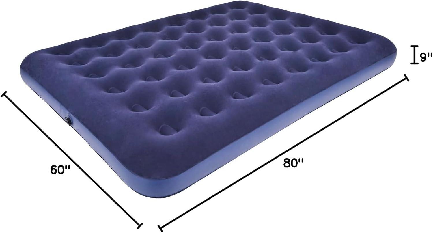 RAPTAVIS Queen Size Air Mattress Inflatable Bed, Blow Up Mattress Camping Sleeping Pad