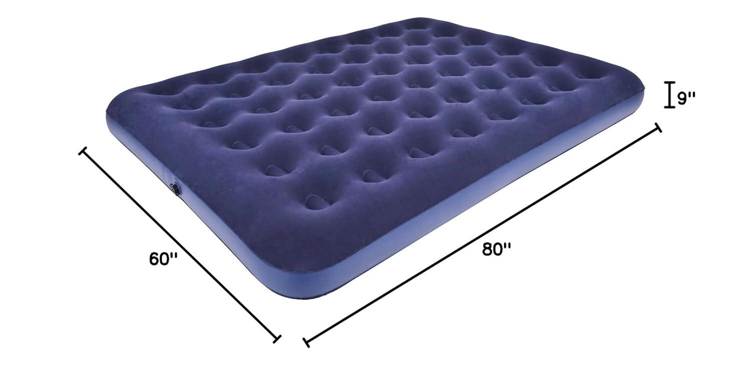 RAPTAVIS Queen Size Air Mattress Inflatable Bed, Blow Up Mattress Camping Sleeping Pad