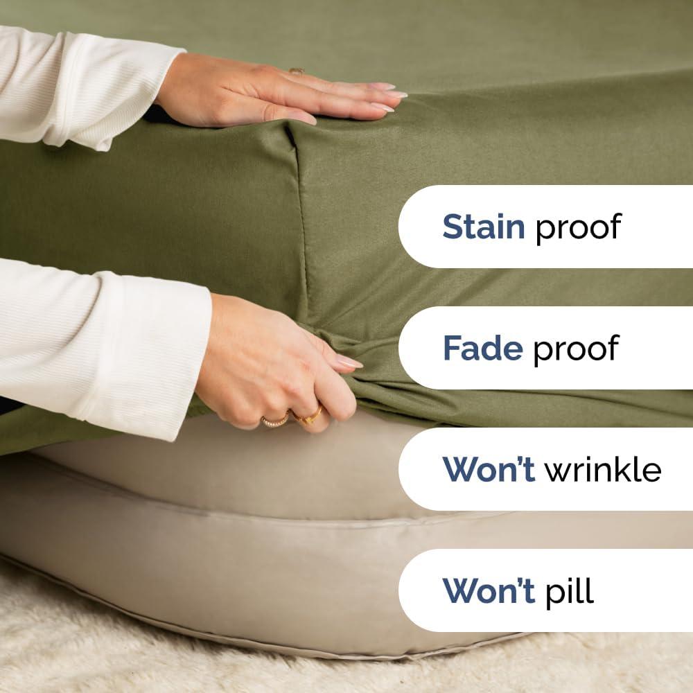 CGK Linens 400 Thread Count Cotton Fitted Sheet 18" - 24" Inch Extra Deep Pocket