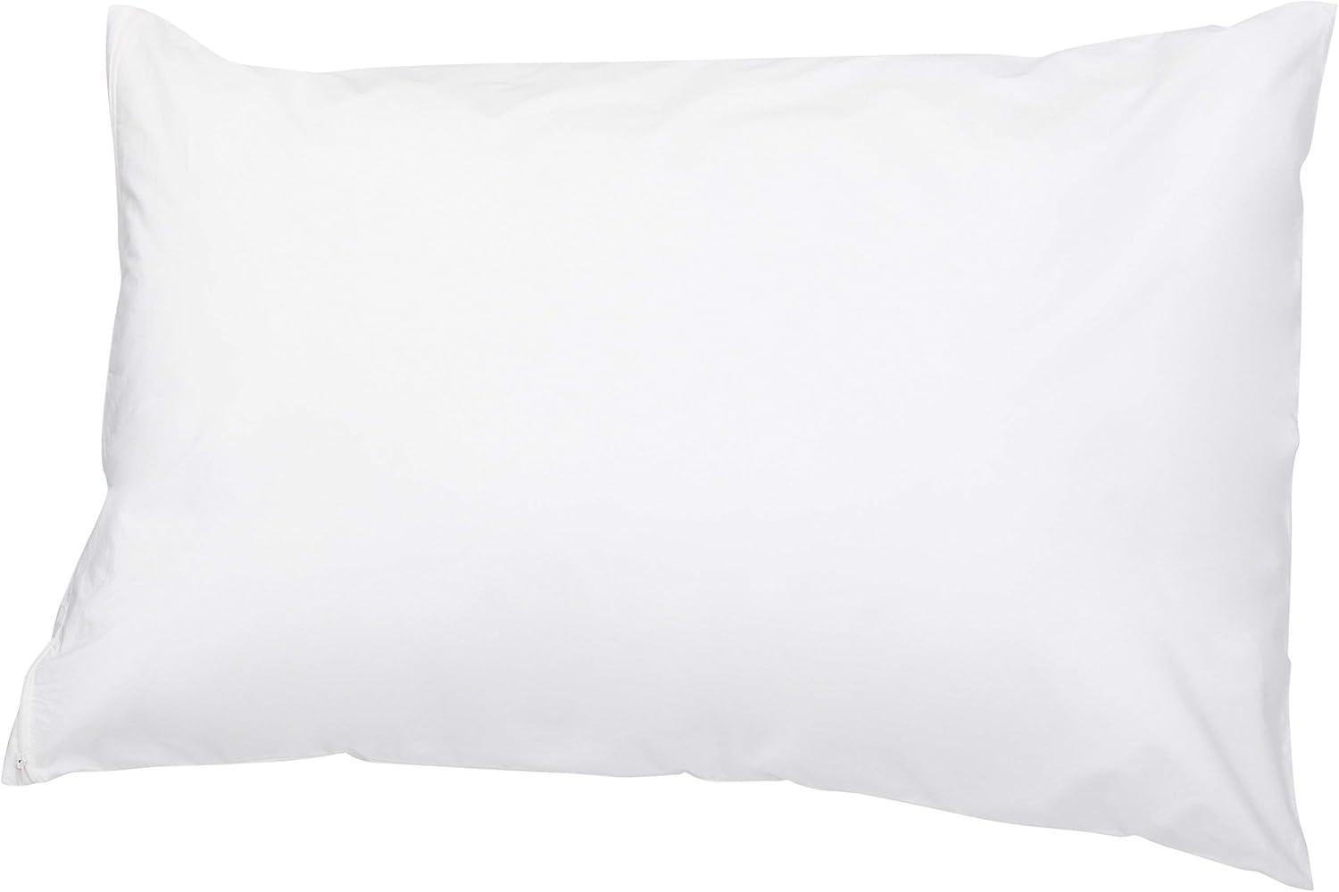 White Cotton Hypoallergenic Standard/Queen Pillow Protector