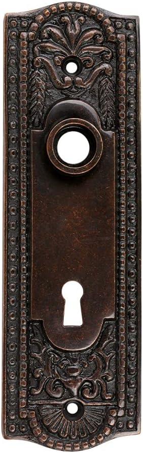 Antique Oil Rubbed Bronze Brass Door Back Plate with Keyhole