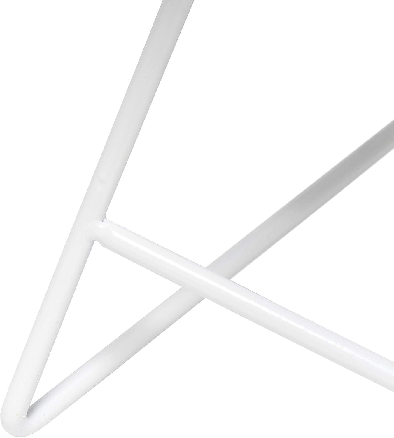 Down To The Wire Table Lamp with Fabric Shade White - Simple Designs: Modern Nightstand Light, ETL Listed