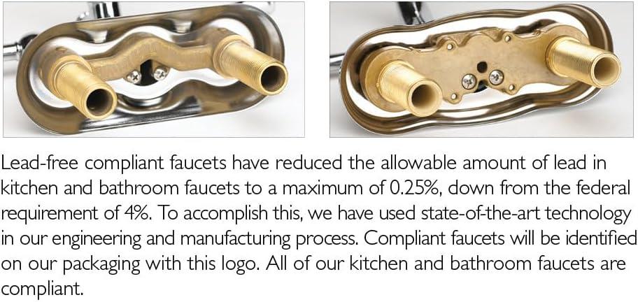 Oakmont Double Handle Kitchen Faucet with Side Spray