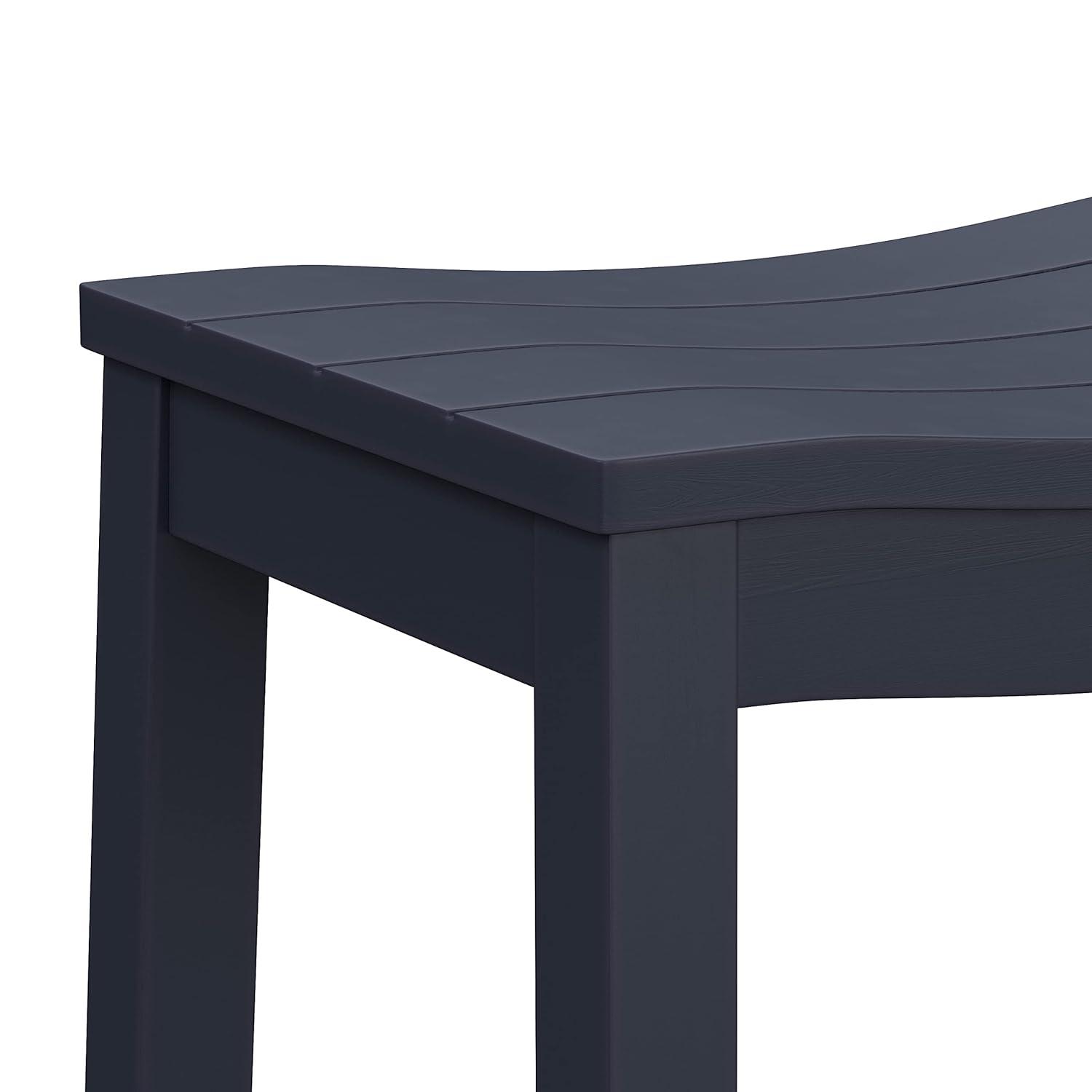 Hillsdale Furniture 24" Fiddler Backless Wood Counter Height Barstool Navy : Matte Finish, Fixed Height