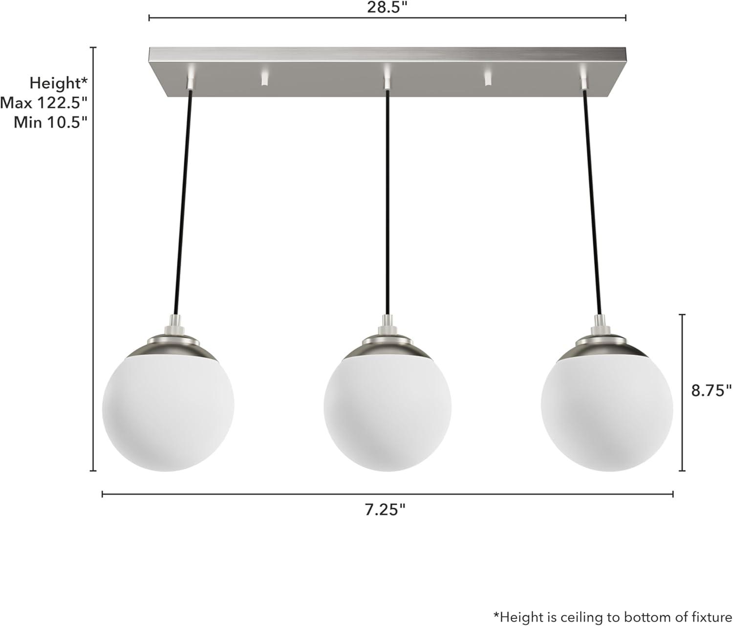 Hepburn 3 - Light Linear Globe Pendant