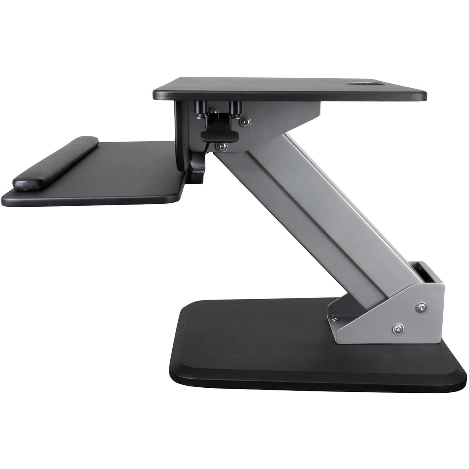 StarTech Sit-to-Stand Workstation w/Pneumatic Spring for One-Touch Adjustment