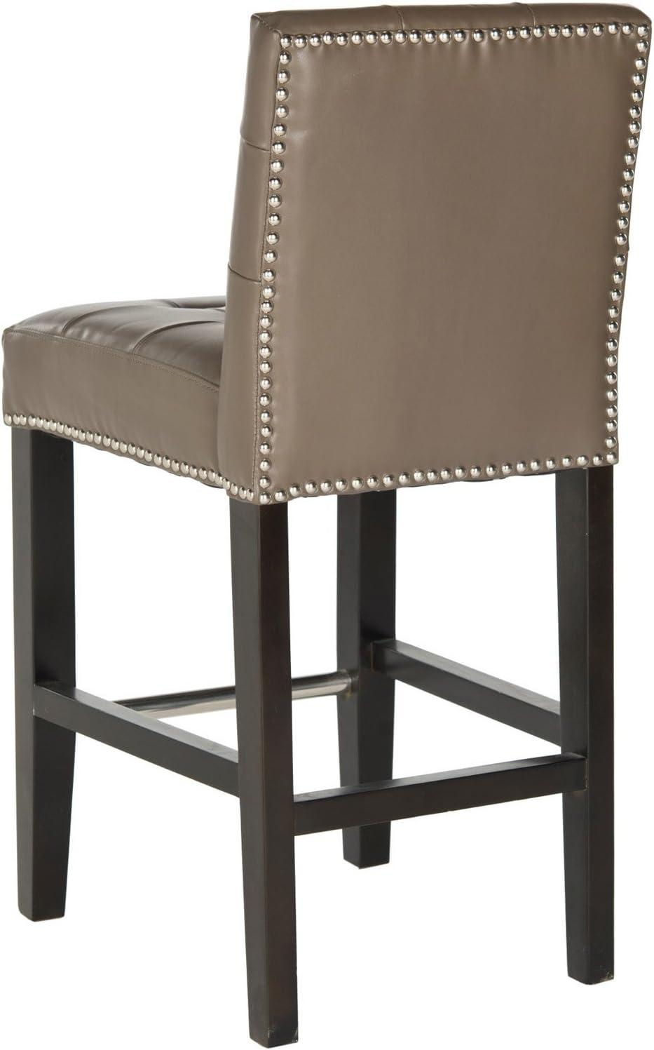 Thompson 23.9" Counter Stool with Silver Nail Heads  - Safavieh