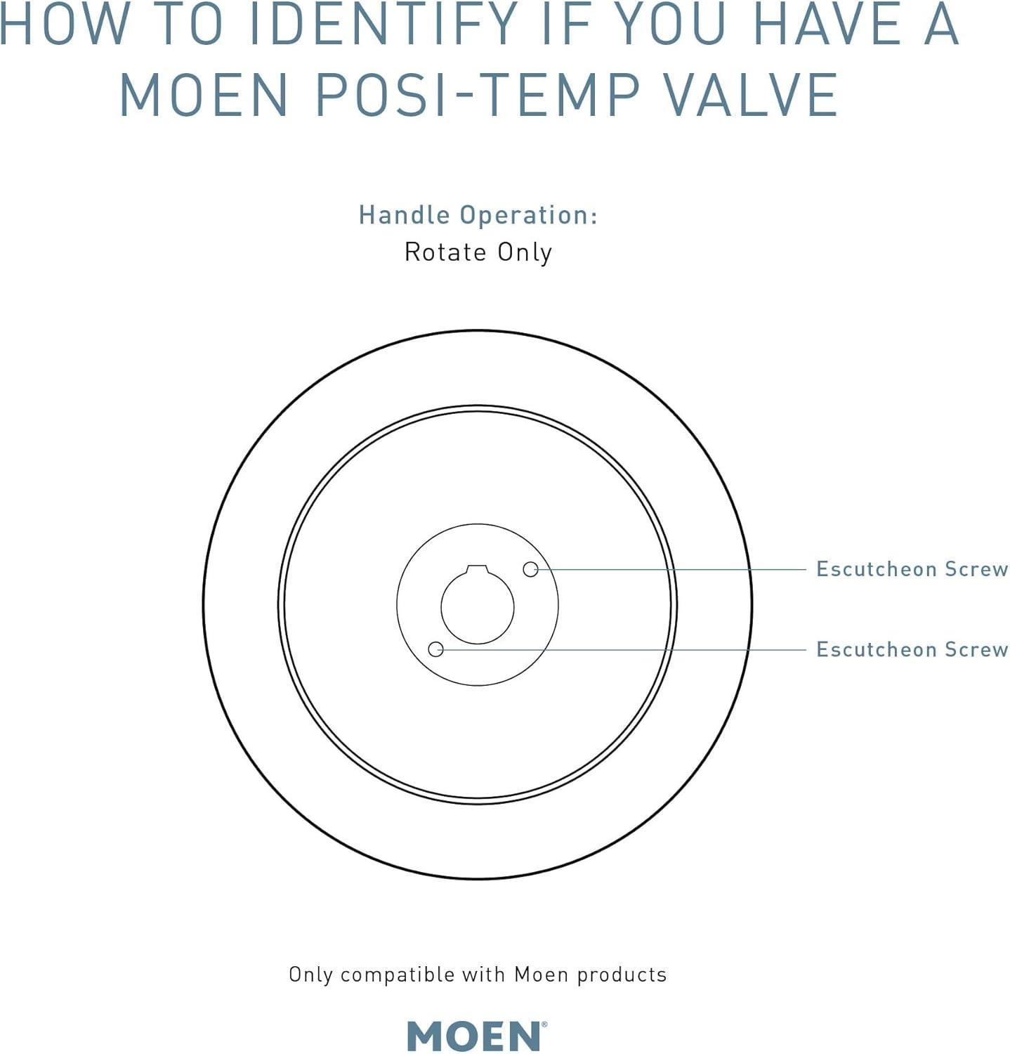 Moen Align Posi-Temp Tub and Shower Trim Kit, Valve Required