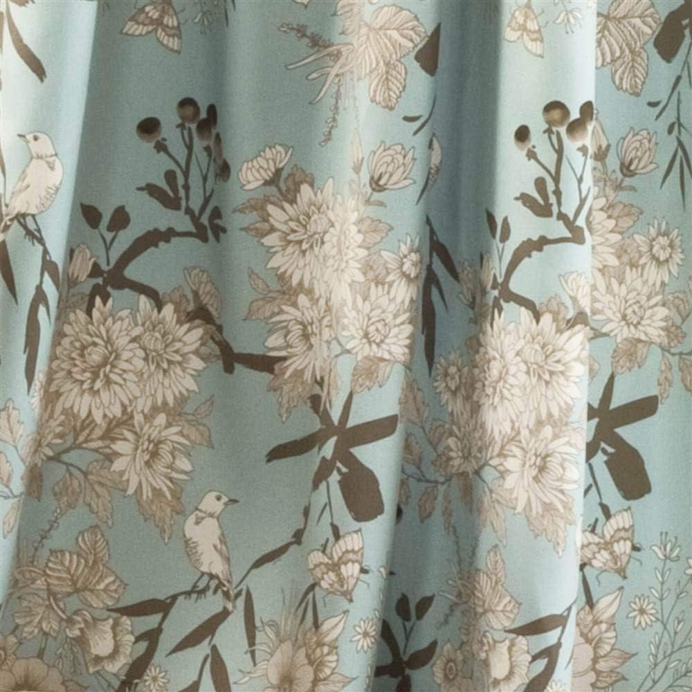 Botanical Garden Polyester Room Darkening Curtain Pair (Set of 2)