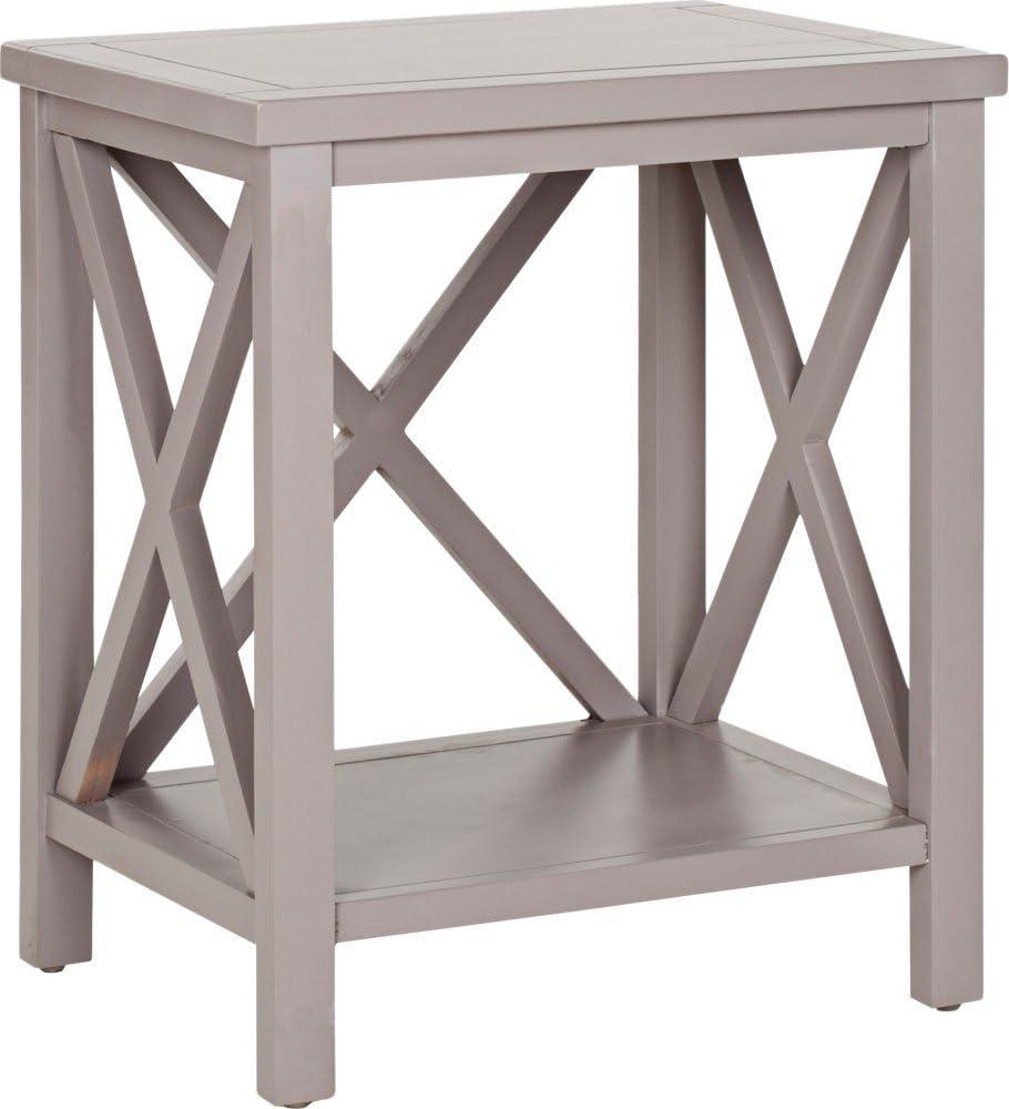 CandenceCross Back End Table - Grey - Safavieh.