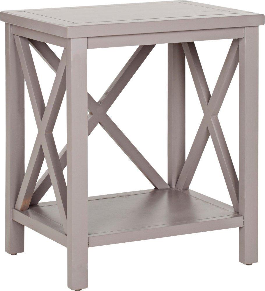 CandenceCross Back End Table - Grey - Safavieh.
