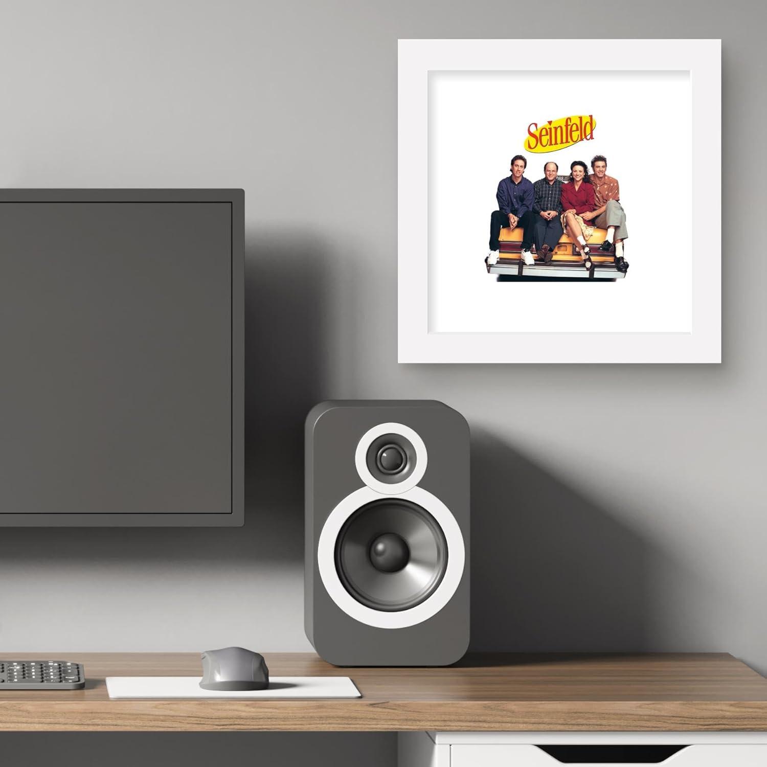 Gallery Pops Seinfeld - NYC Taxi Group Logo Wall Art, White Framed Version, 12" x 12"