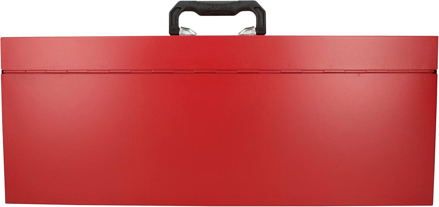 Urrea Industrial 25 In Metal Tool Box With Plastic Handle And Metallic Tray