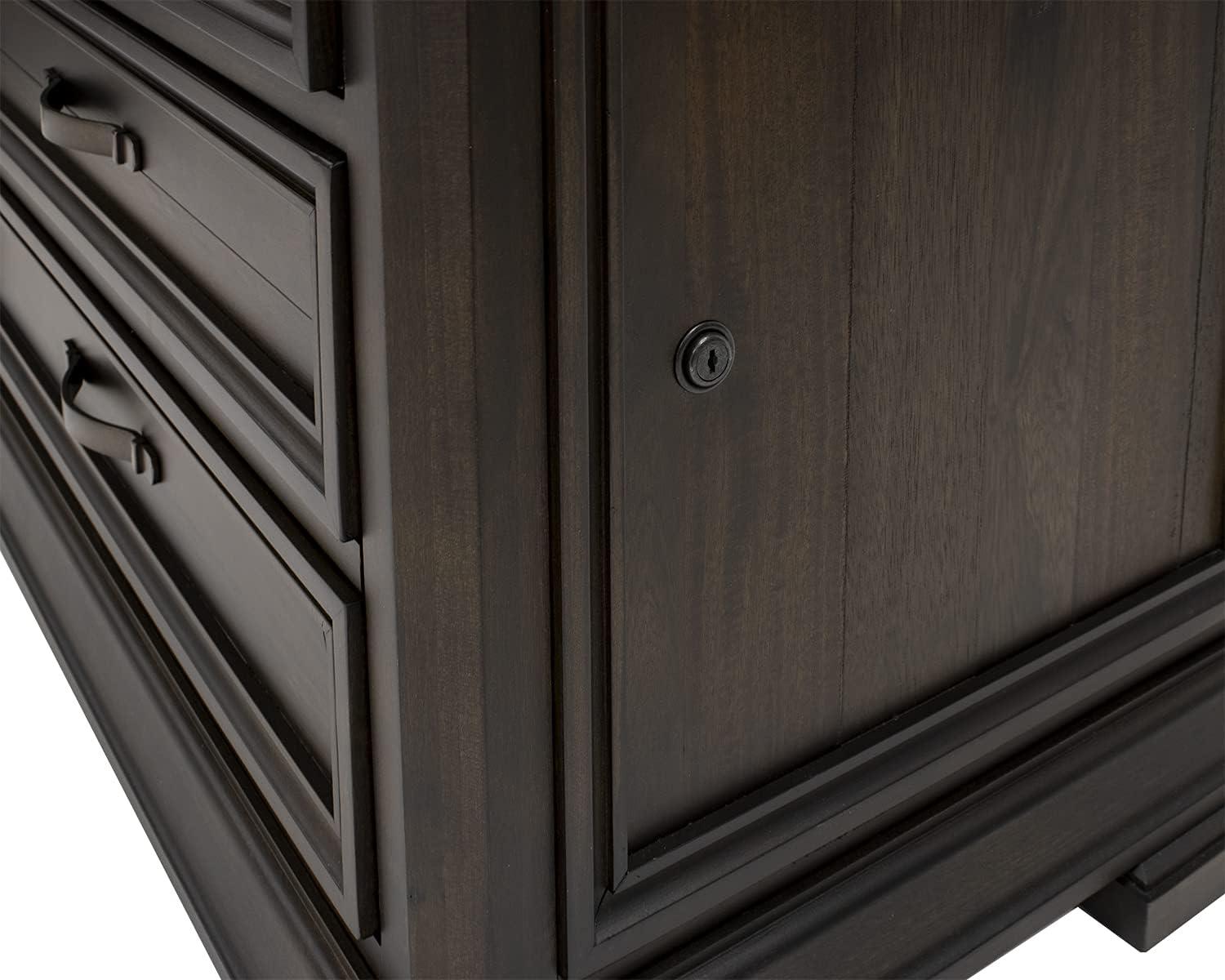 Sonoma Brown 2-Drawer Lockable Lateral File Cabinet