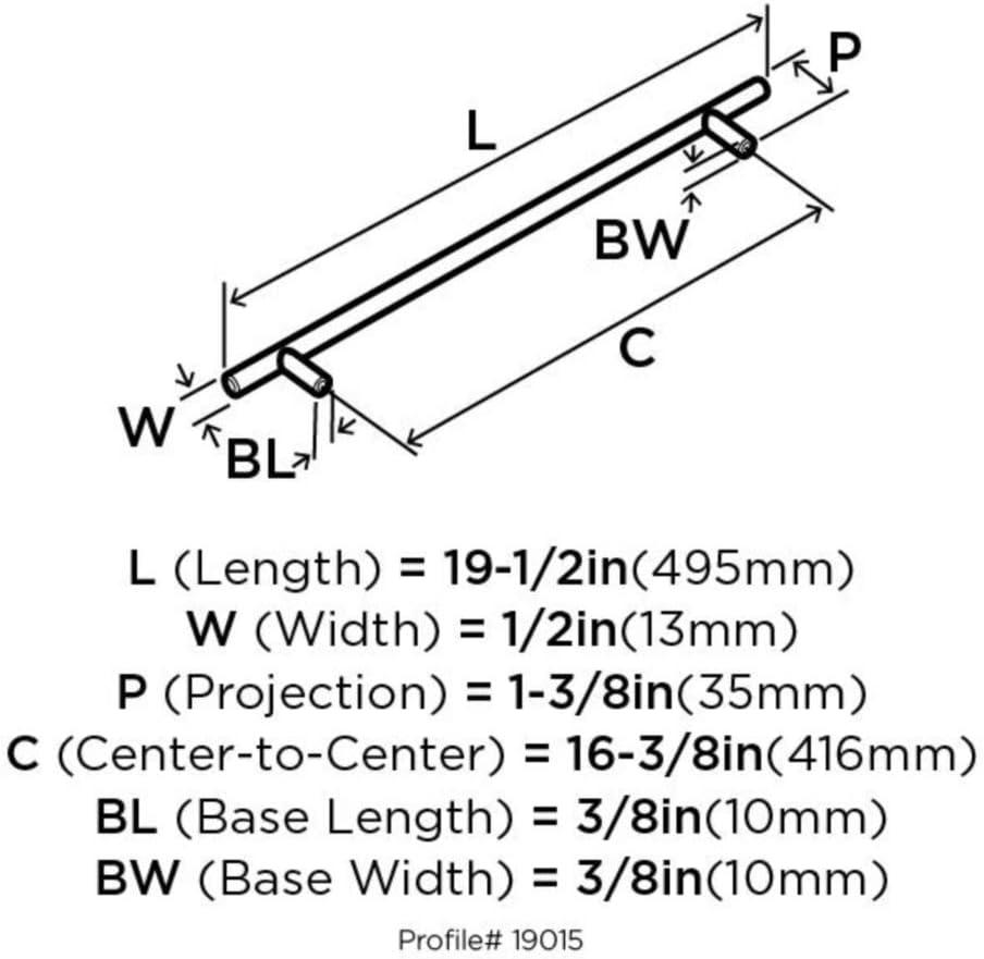 16 3/8" Center to Center Bar Pull