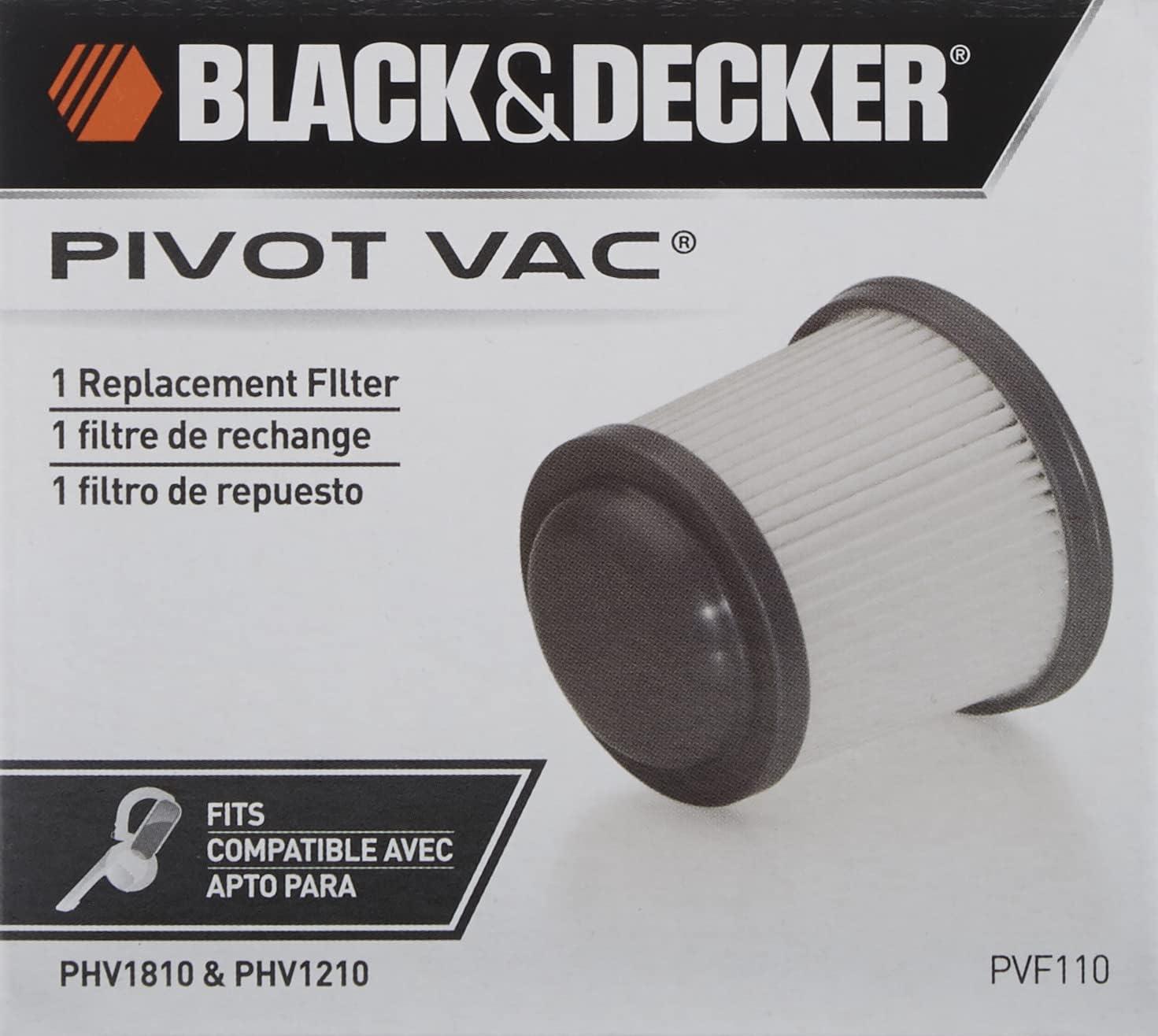 BLACK+DECKER Replacement Filter for PHV1810/PHV1210 Pivot Vacuum, PVF110