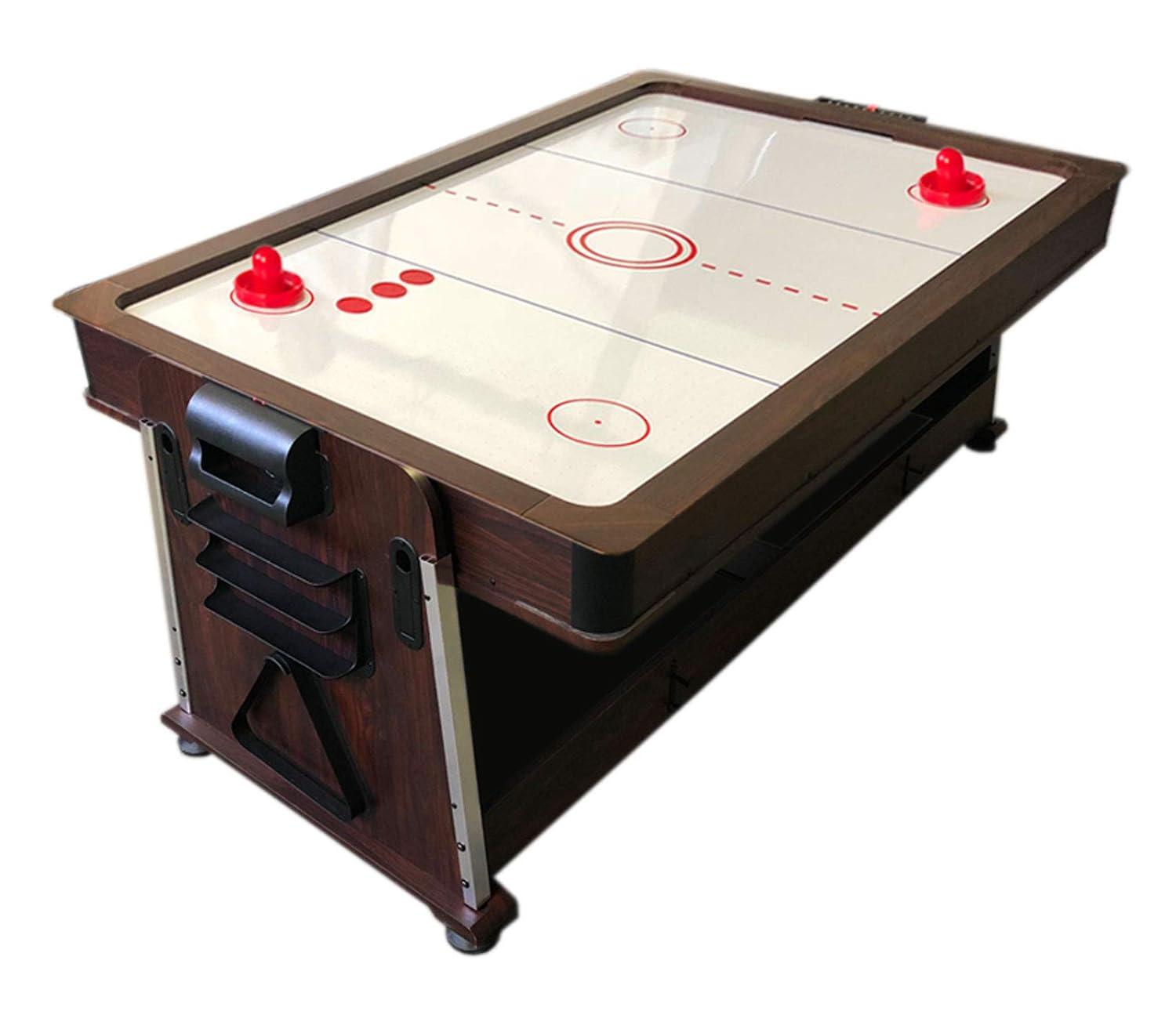 Simba USA Inc Pool Table 7ft Red + Air Hockey + Table Tennis + Table – Crown