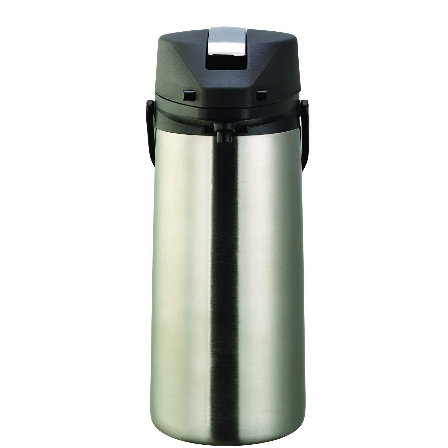 Service Ideas Stainless Steel 12.68 Cup Airpot with Lever Lid
