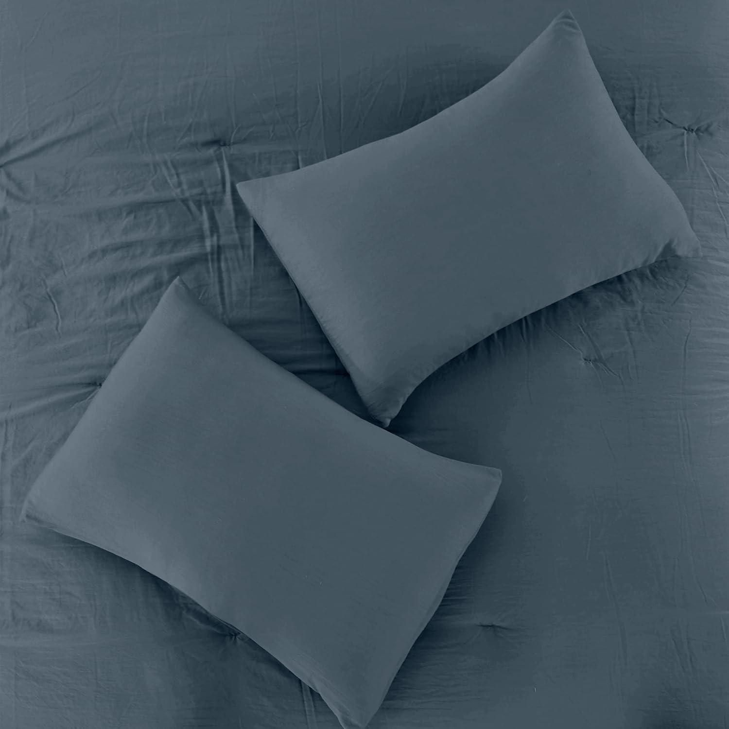 Modern Threads Modern Threads - Beck Comforter Set - Down Alternative Brushed Microfiber - Elegant All Season Bedspread Set - includes Comforter, Shams, & Decorative Pillow