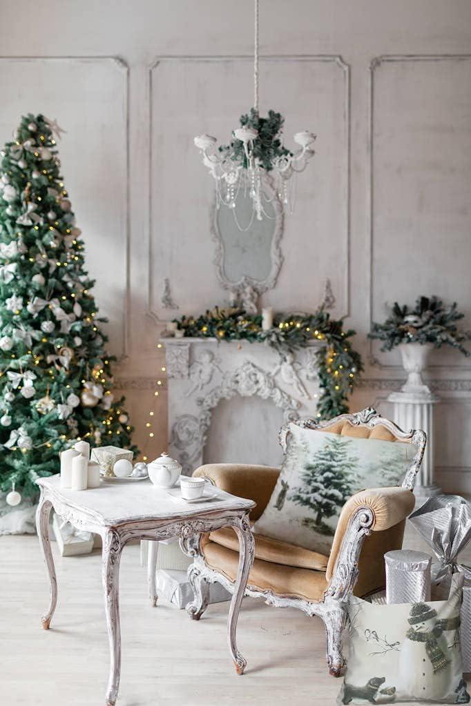 Decorative Throw Pillow Cover Christmas - 18 x 18 Inch Animal Snowman Rabbit Deer Silver Xmas Cushion Case - Set of 4 Square Pillowslip, Gift for Sofa, Patio, bedroom Decor (Hellote Xmas, 18"x18")