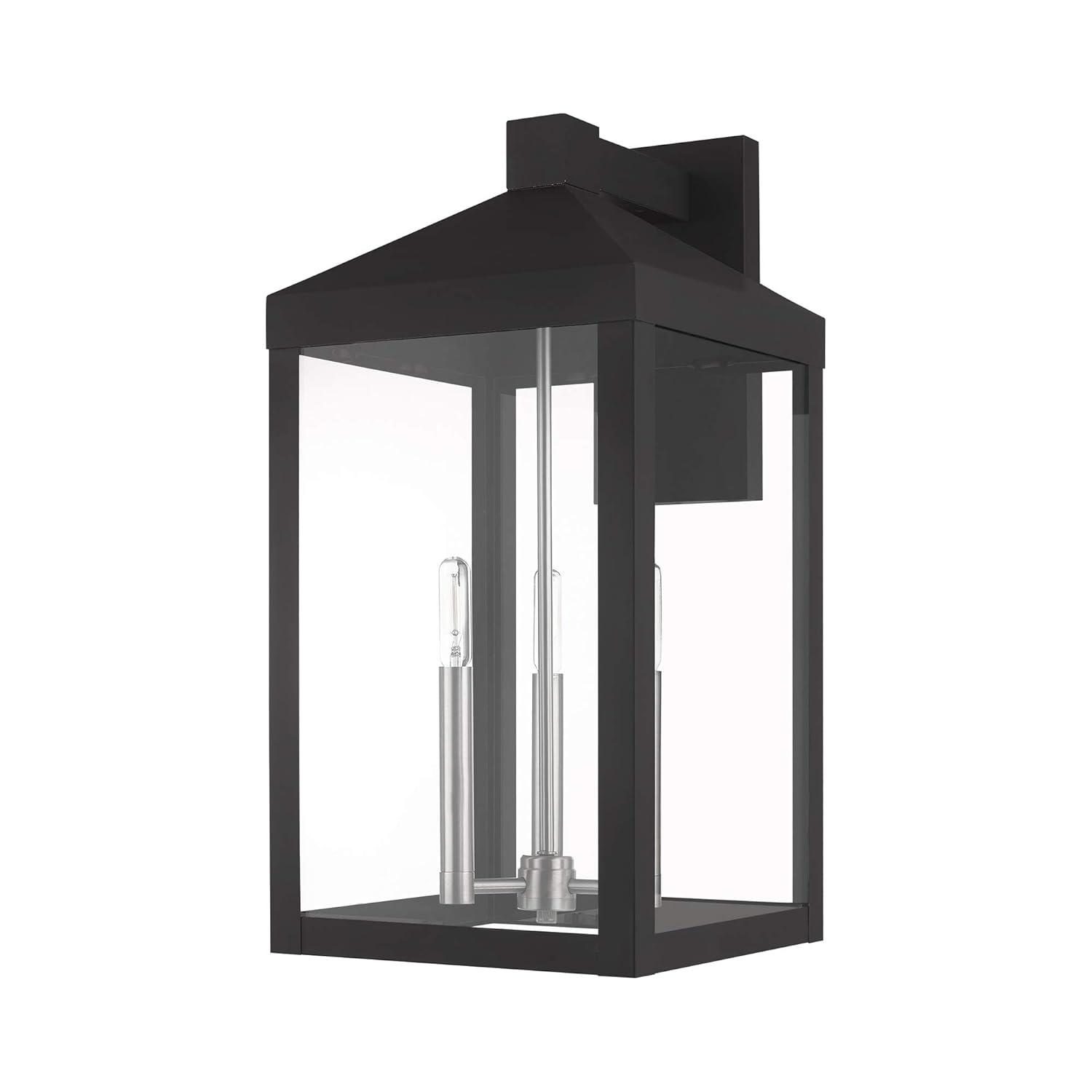 Livex Lighting Nyack 3 - Light Wall Light in  Black