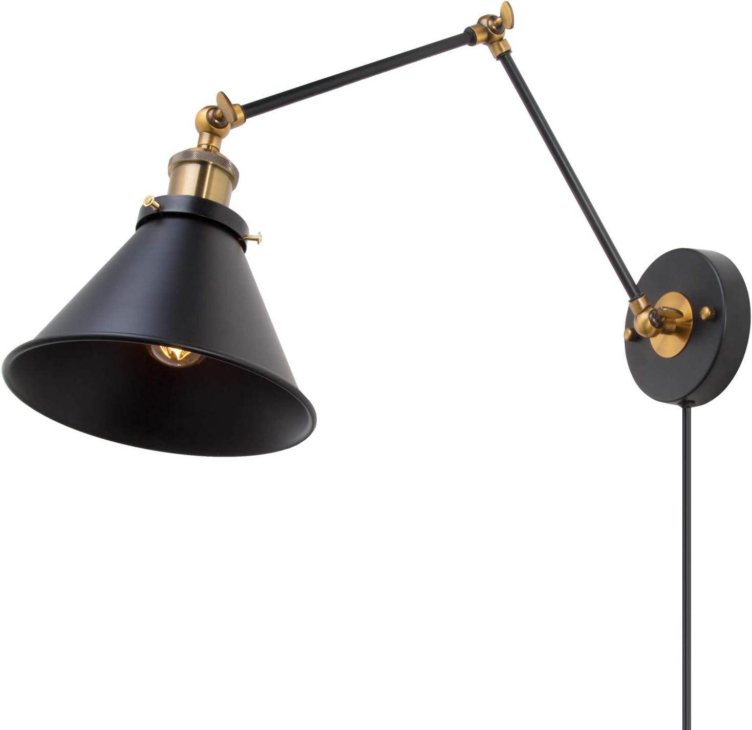 7.3-in W 1-Light Black Modern/Contemporary LED Wall Sconce for Dressing Room, Powder Room