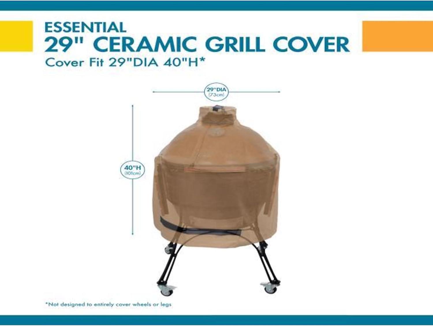 Duck Covers Essential Water-Resistant Tan BBQ Grill Cover