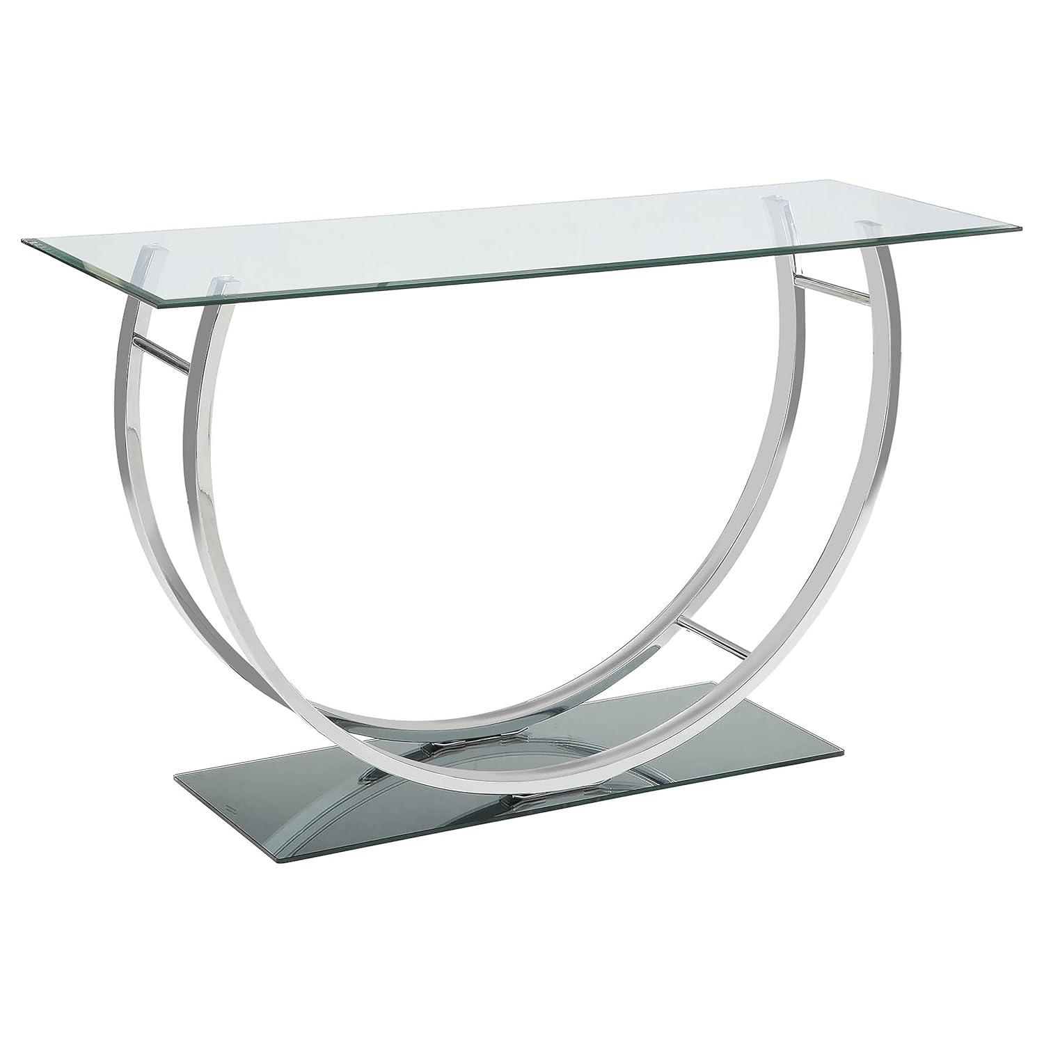 Alma Danville 48'' Glass Top Console Table