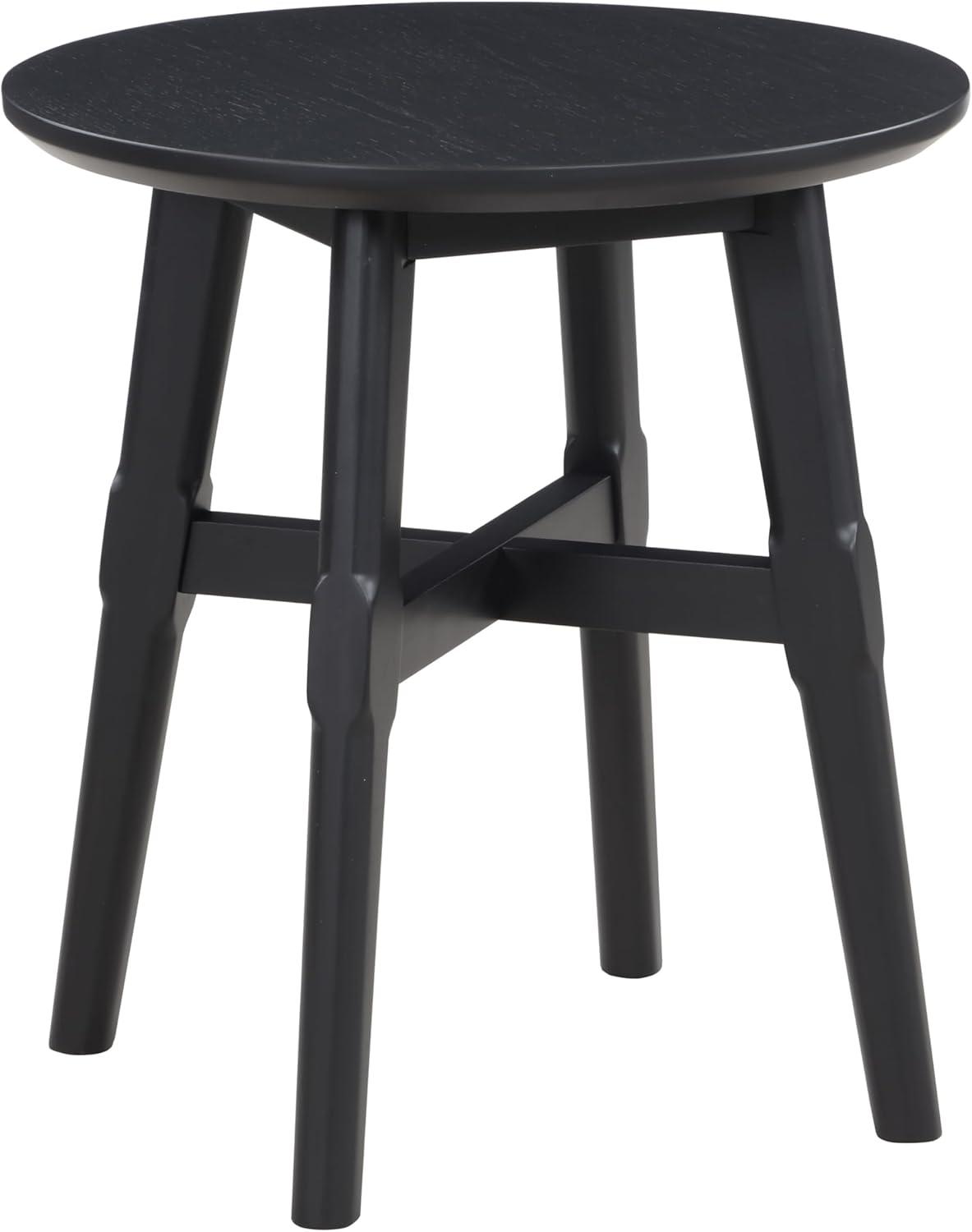 Steve Silver Oslo Indoor 24.8" H Modern End Table, Black