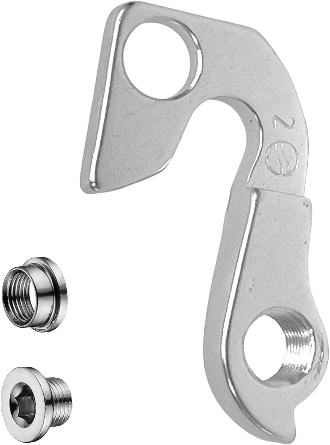 Silver Steel Rear Bike Derailleur Hanger with Bolt