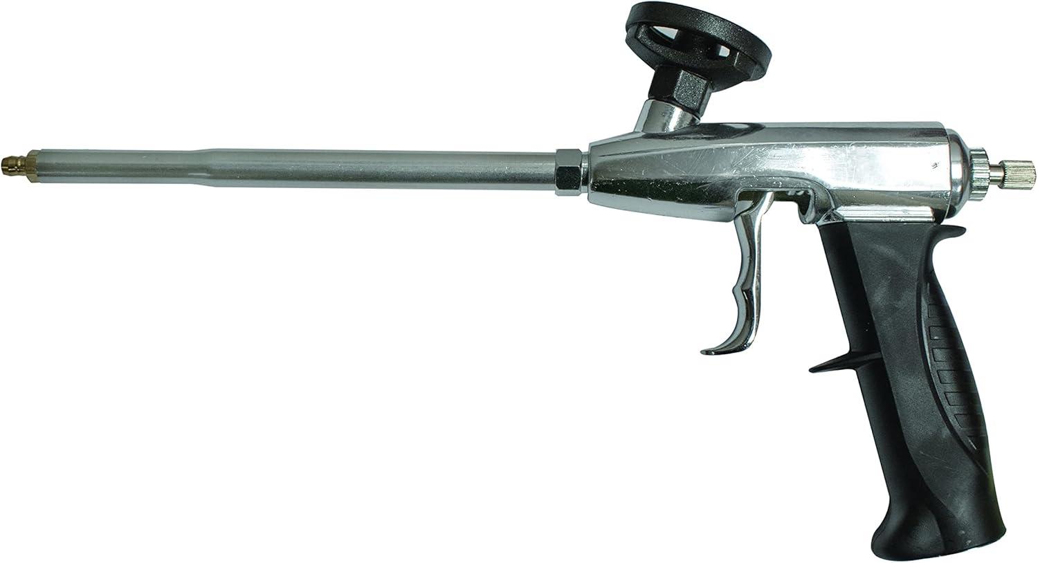 HandiFoam HT550 Gun Foam Applicator, 7 in. (18 cm) Barrel, Adjustable Bead Control, Compatible with Most Gun Foam Cans, Intermediate-Level Professional Polyurethane Spray Foam Gun
