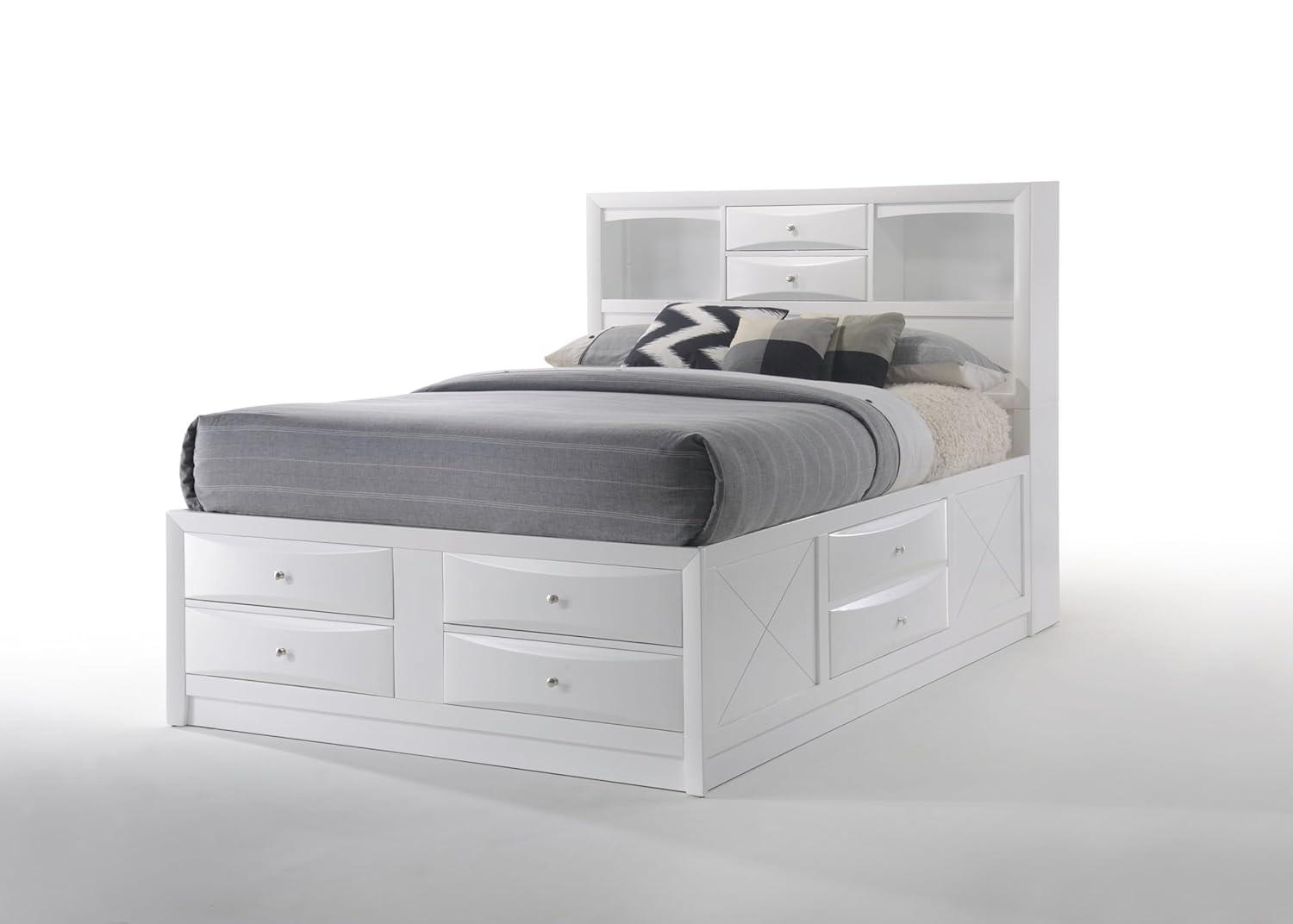 Acme Furniture 91" Queen Ireland Bed White