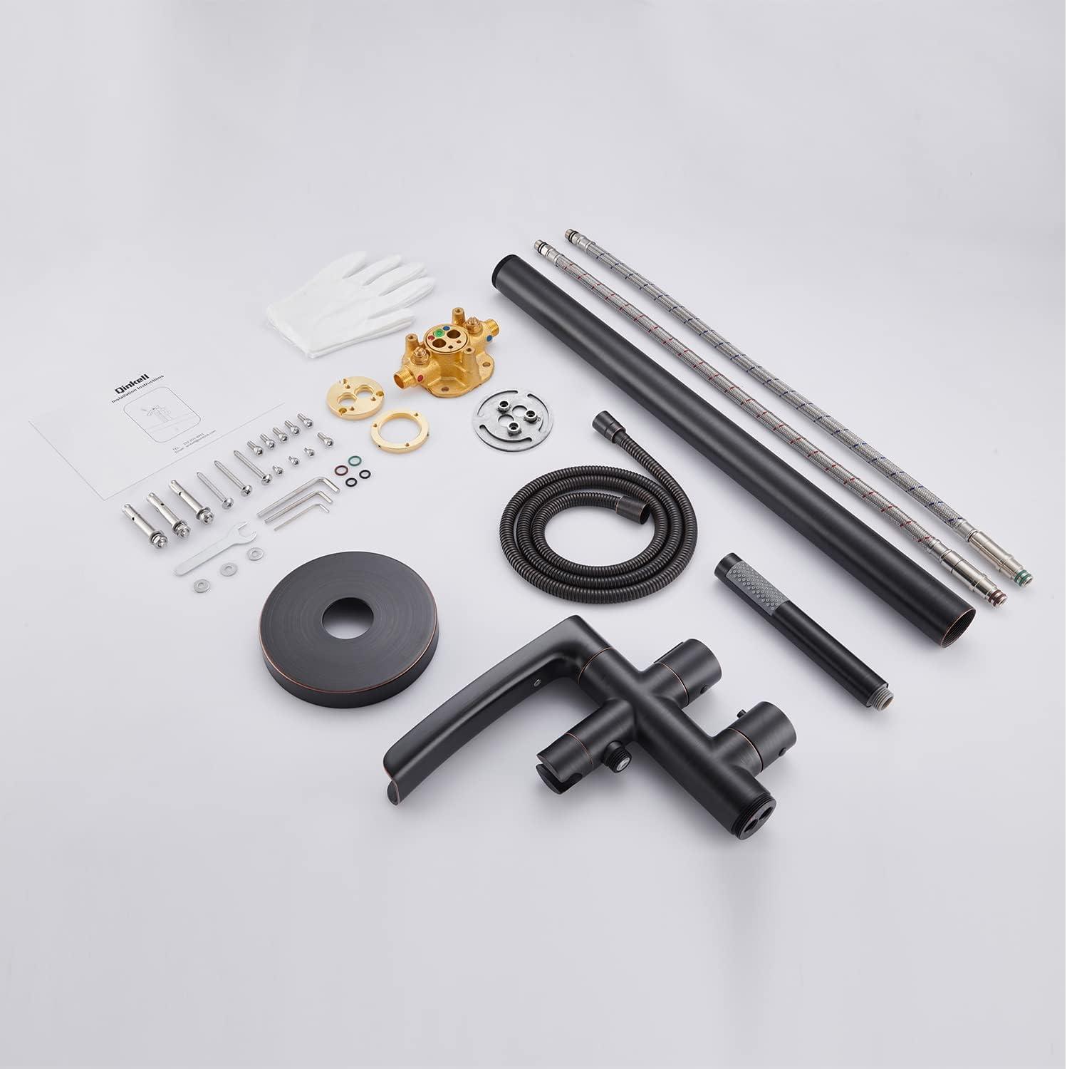 MOGFCT Waterfall Freestanding Bathtub Faucet Set Single Handle Floor Mount Tub Filler with Hand Shower ,Matte Black