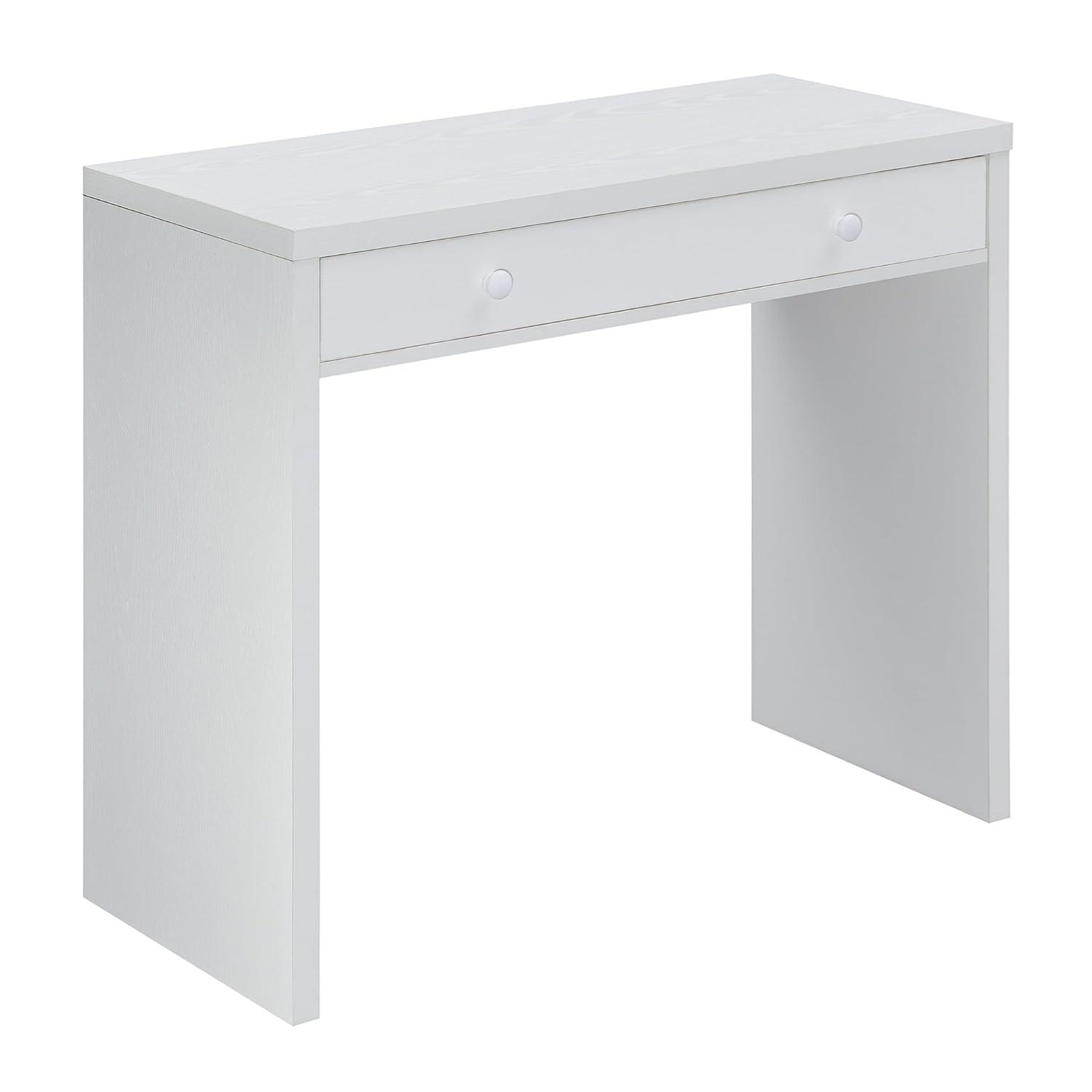 Convenience Concepts Northfield 30 inches Tall 1 Drawer 36-inch Desk, White, All Ages