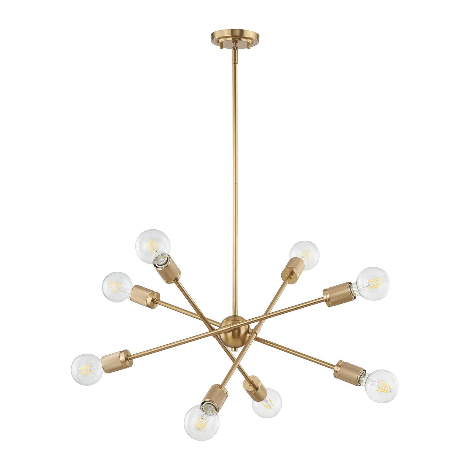 Elk Home Module 8 - Light Chandelier in  Burnished Brass