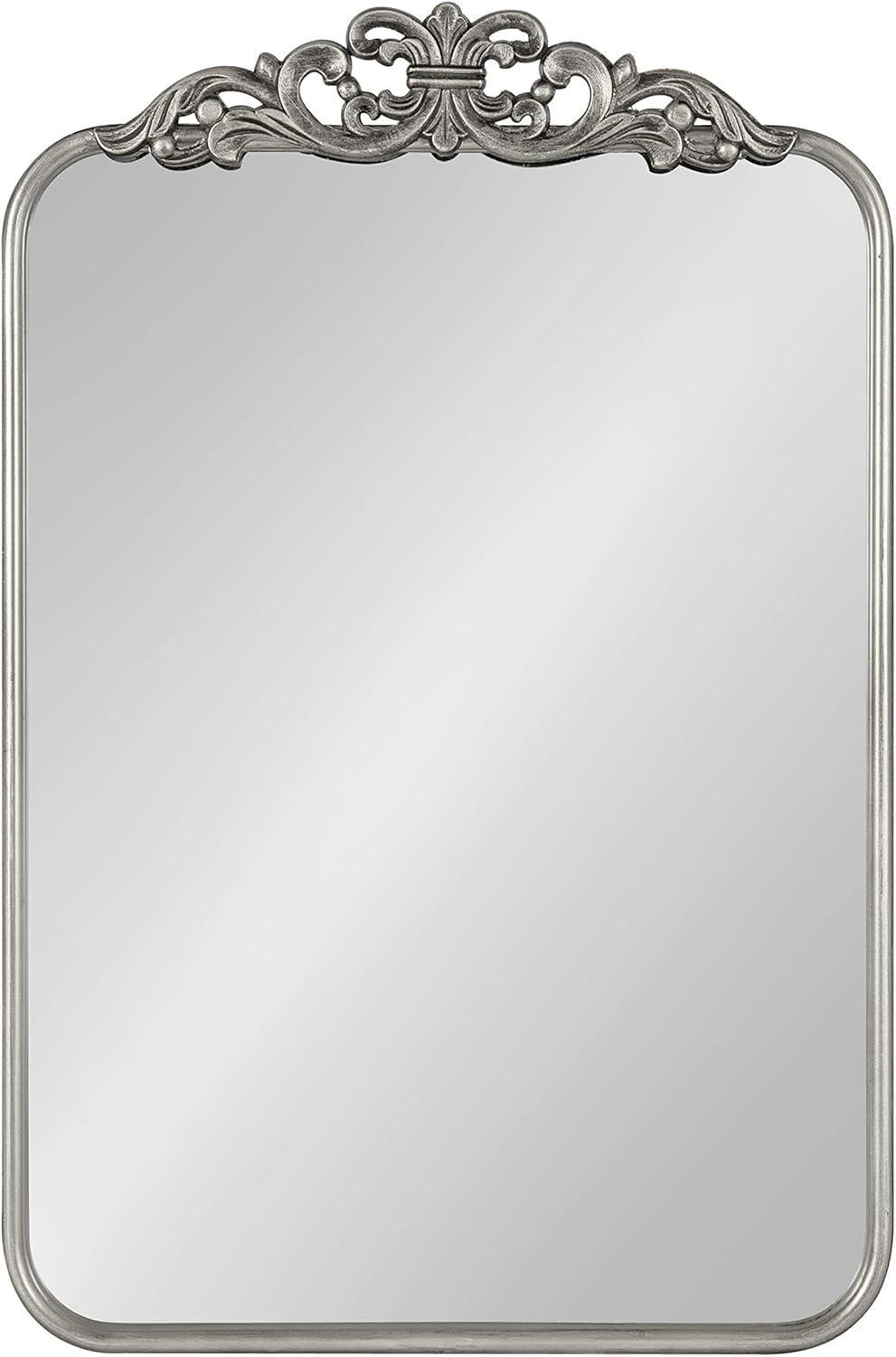 Kate and Laurel Laubry Ornate Framed Wall Mirror, 20x30, Silver
