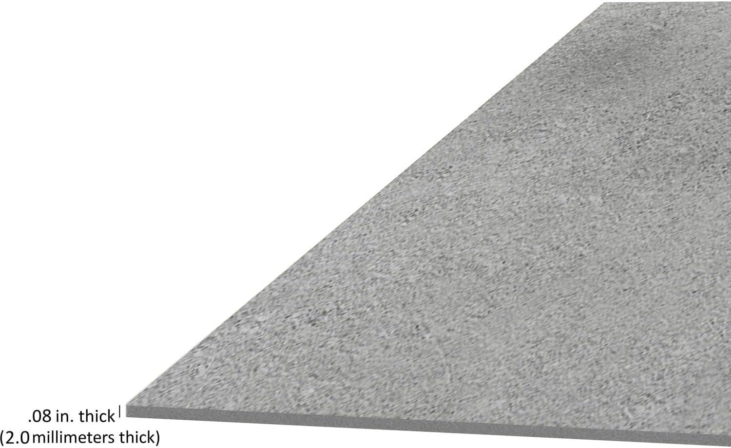 0.08'' Thick 12'' W x 24'' L