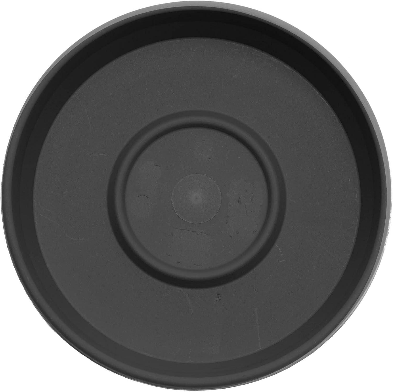 Bloem 20-in Terra Round Plastic Plant Saucer Tray - Black